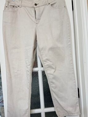 Chico's Women’s Ankle Pants in Light Beige